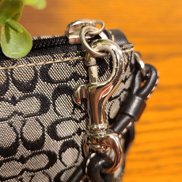 Coach Signature "C" Black Wristlet - Picture 5 of 5